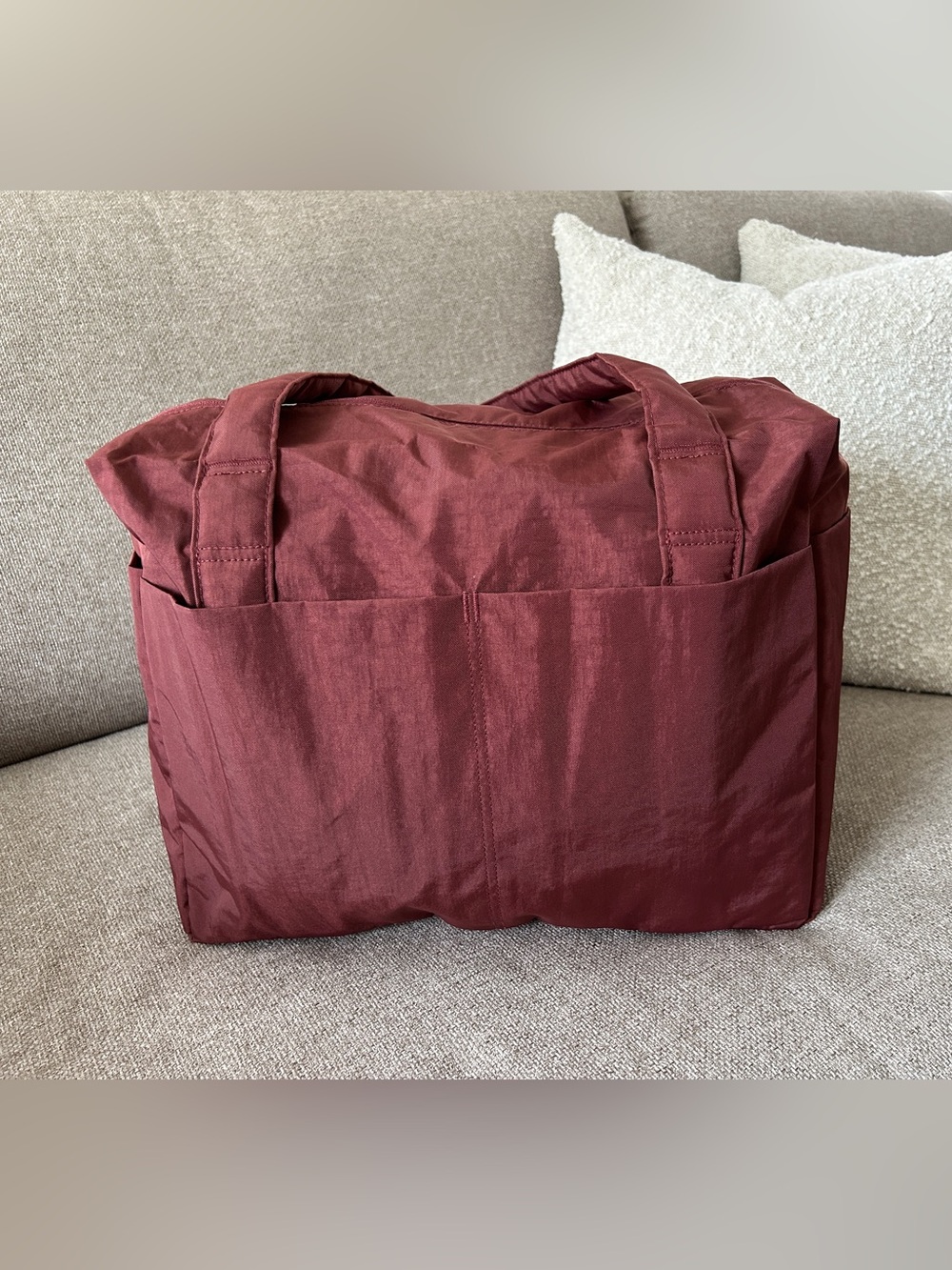 NWT Baggu Small Cloud Carry-on - Mahogany